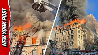 FDNY Battles Heavy Fire in Upper West Side Apartment Building