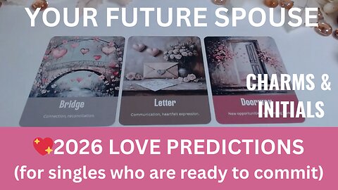 YOUR FUTURE SPOUSE😮2026 PSYCHIC PREDICTION VERY DETAILED😯PICK A CARD🔮