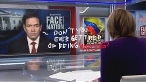 Marco Rubio SCHOOLS CBS & NBC Anchors!