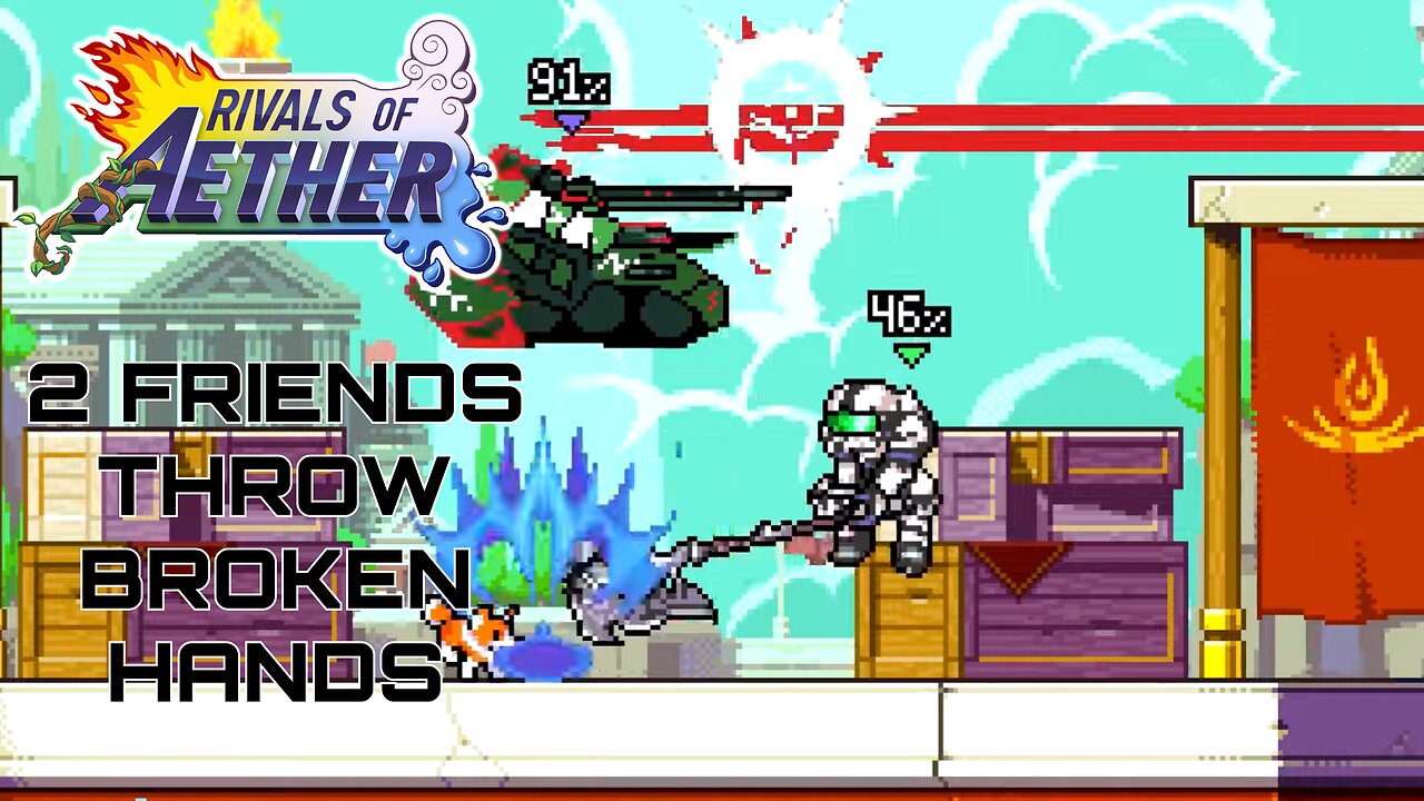 2 FRIENDS THROW BROKEN HANDS