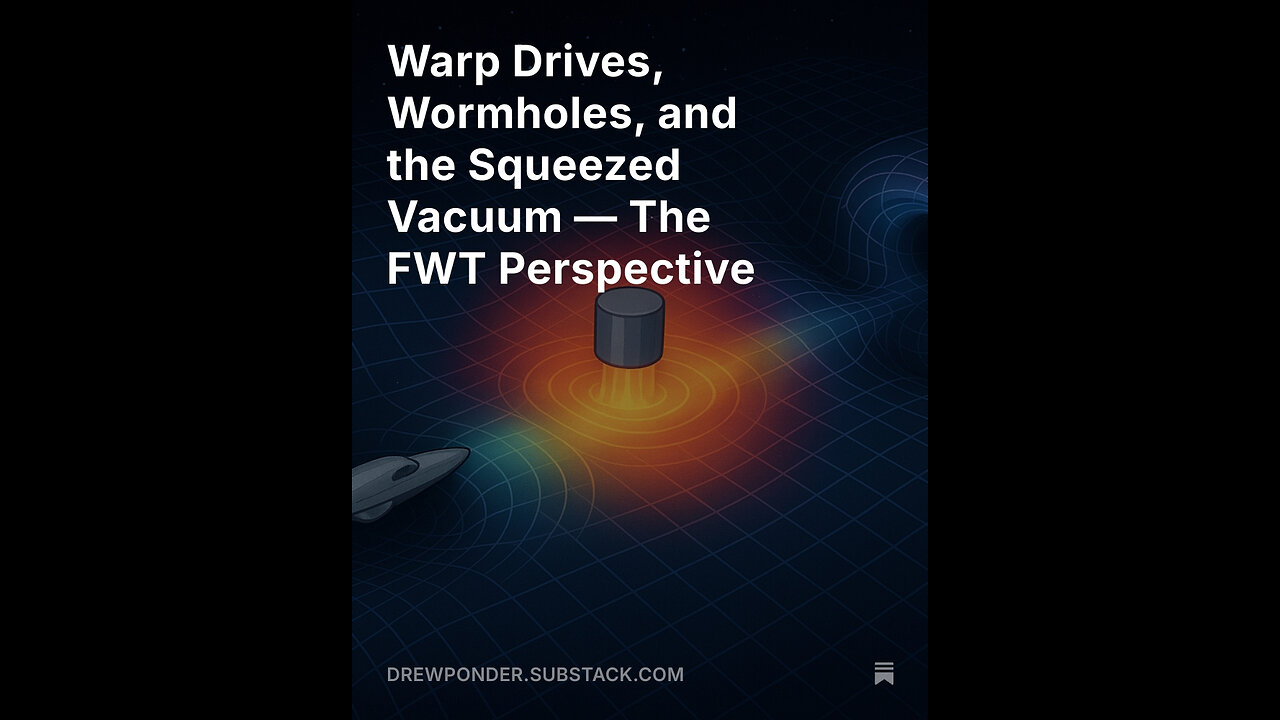 Warp Drives, Wormholes, and the Squeezed Vacuum — The FWT Perspective