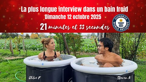 Comment écrire un livre ? Interview dans un bain froid pour Chloé Frammery & Steven K.