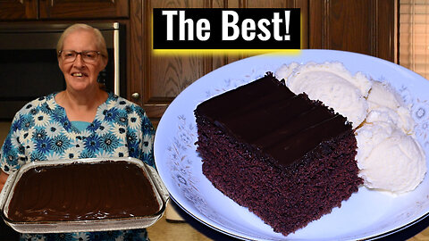 Moist Chocolate Cake with Chocolate Icing, Mom's Recipes, Inspirational Thought