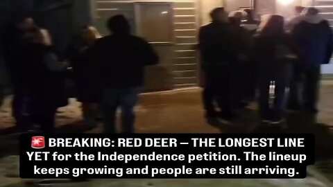 🔴BREAKING: Red Deer, Alberta; The Longest Signature Petition Line EVER.🔴
