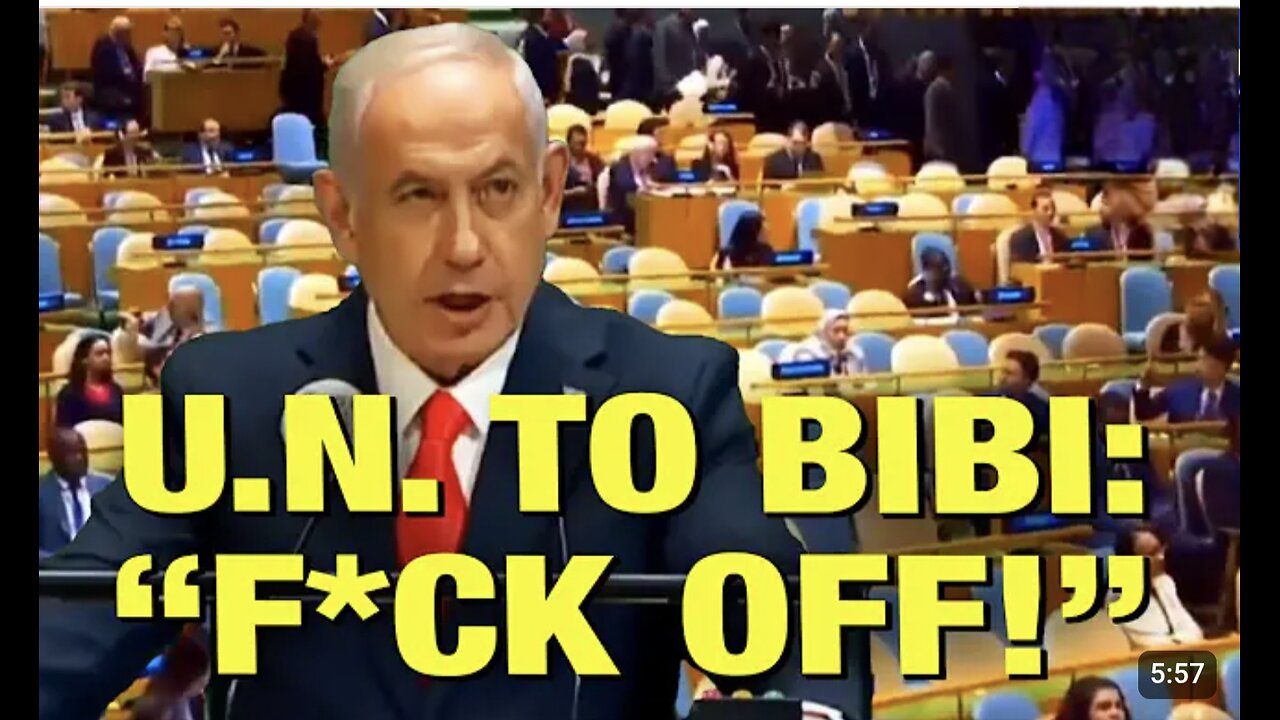 UN Delegates Walk Out EN MASSE to protest Benjamin Netanyahu!