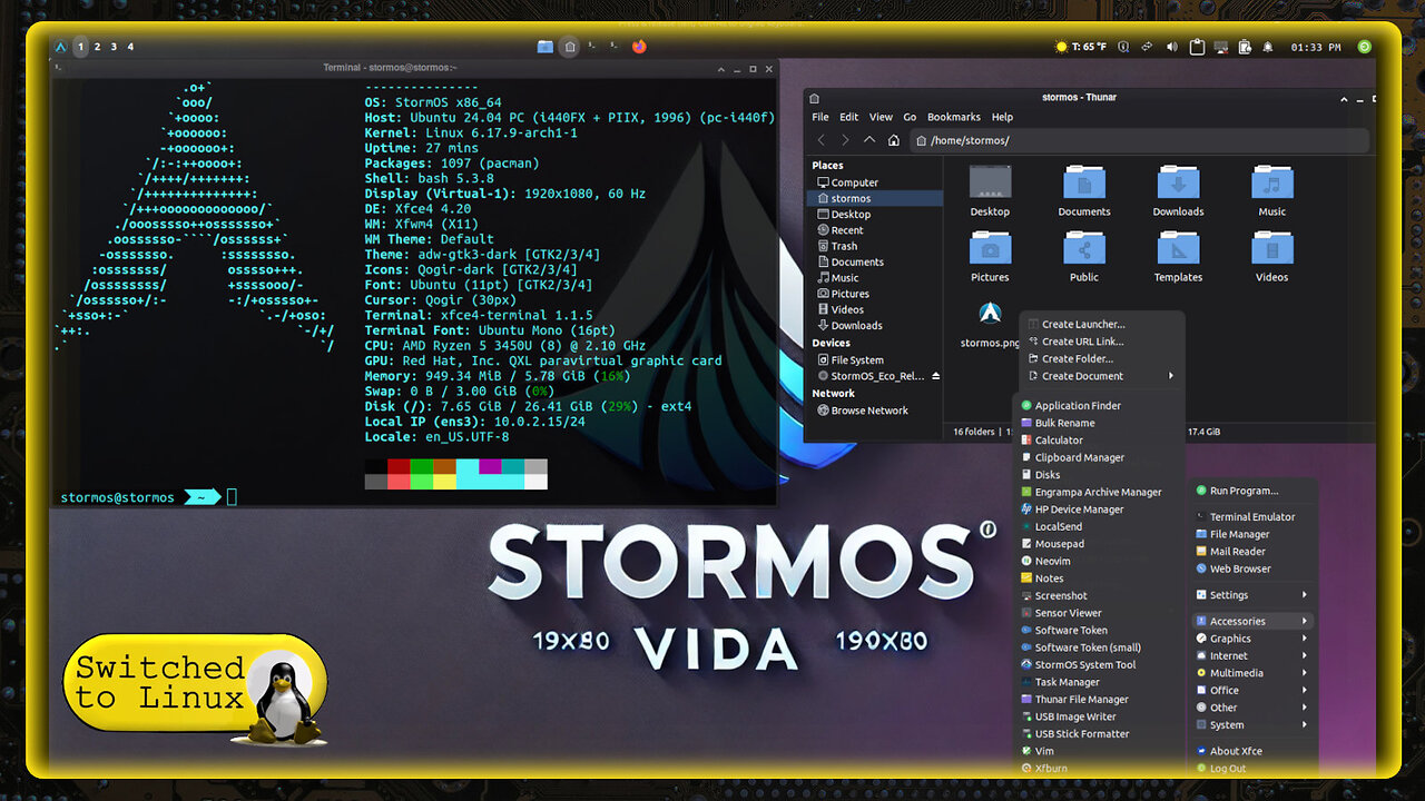 StormOS - Arch Linux for Newbies