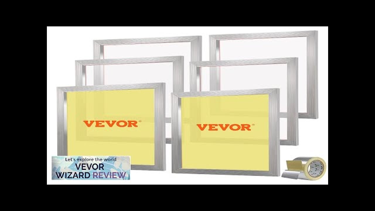 VEVOR Screen Printing Kit 6 Pieces Aluminum Silk Screen Printing Frames 20x24inch Review