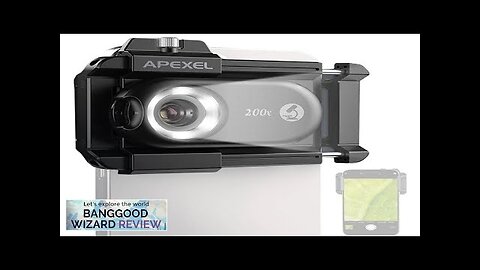 APEXEL 3in1 100X/150X/200X Mobile Phone Microscope Lens Macro Magnifier Kits High Review