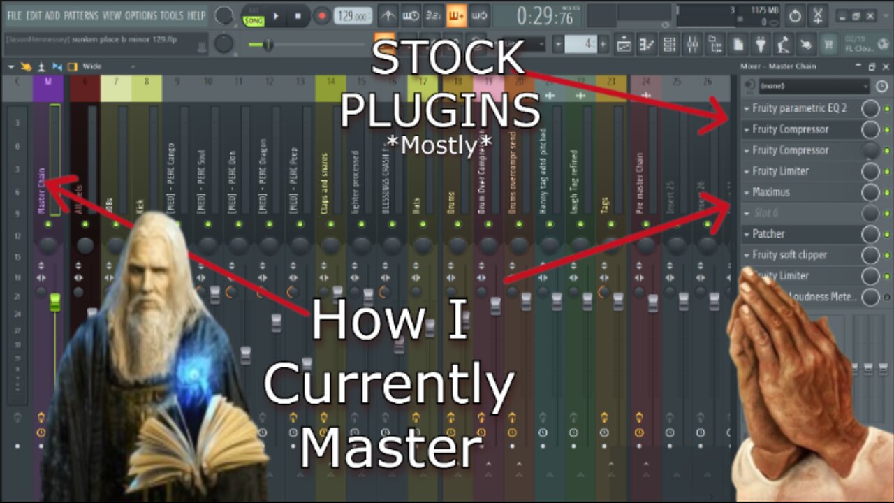 Mastering a hard Beat-FL Studio-*Mostly* Stock Plugins