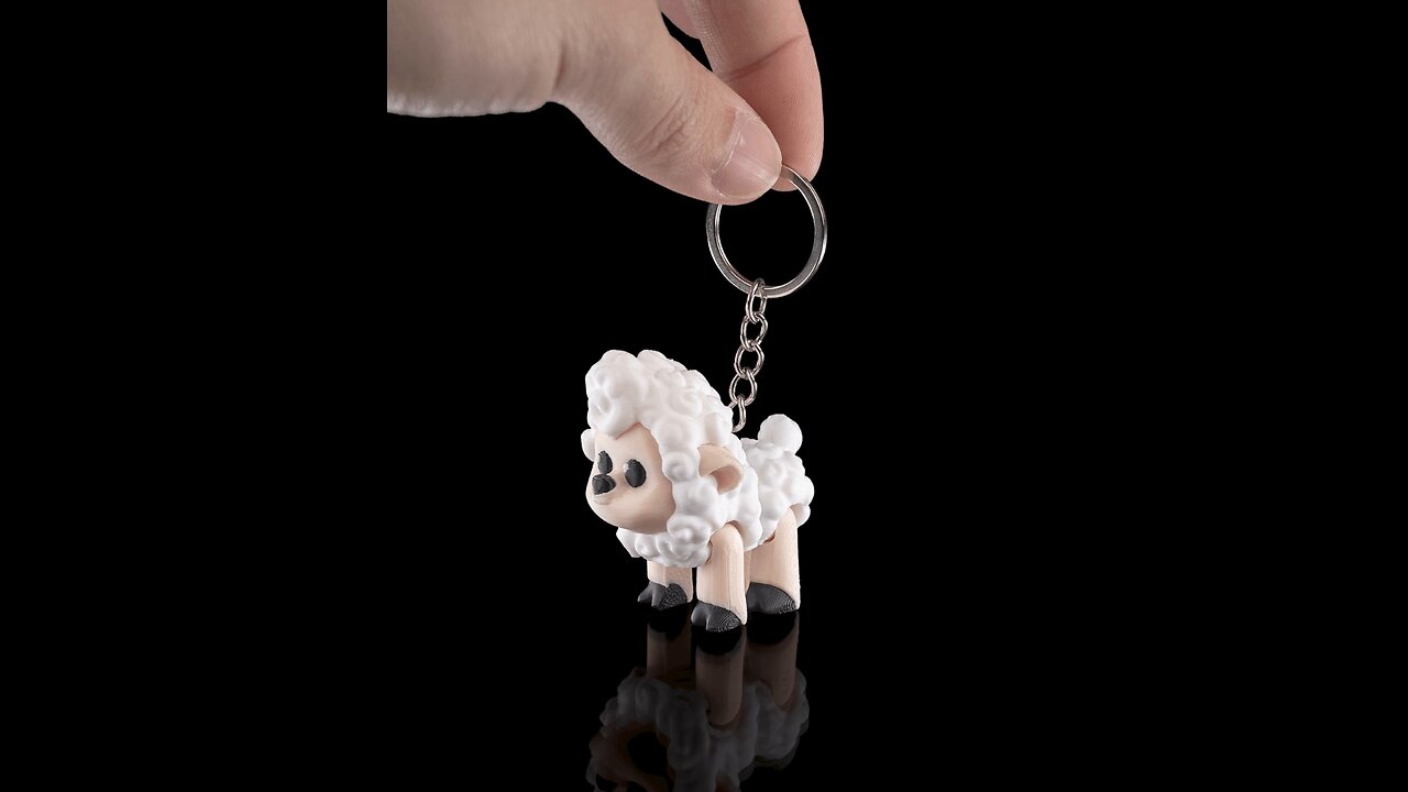 Let's Print: Sheep Keychain