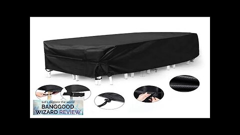 420D Oxford Polyester Furniture Cover UV-protection Waterproof Furniture Cover 280x204x106cm Review