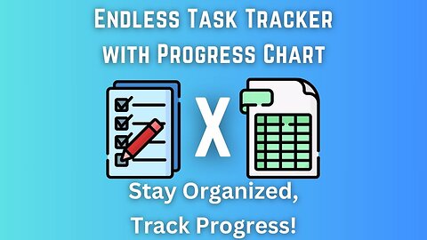 Endless Task Tracker with Progress Chart | Available on Etsy |