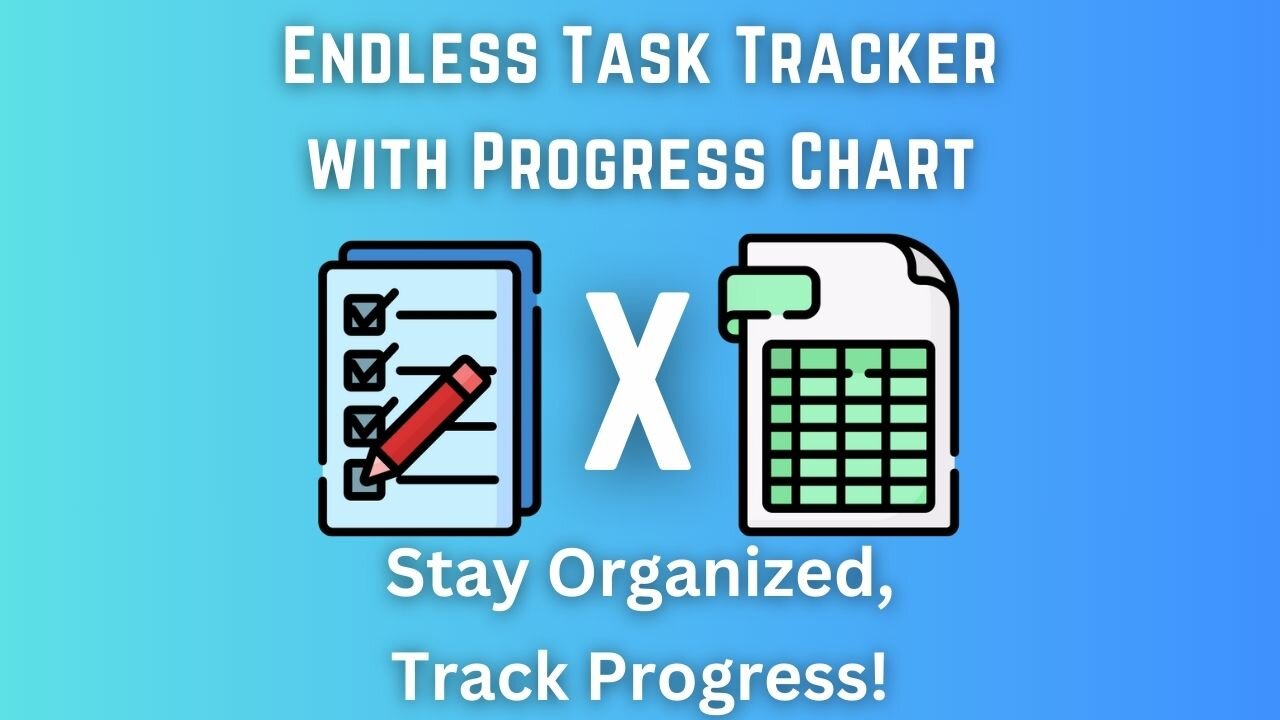 Endless Task Tracker with Progress Chart | Available on Etsy |