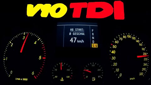 VW V10 TDI 0-200 Acceleration Autobahn Onboard Sound R50 Volkswagen Turbo Diesel