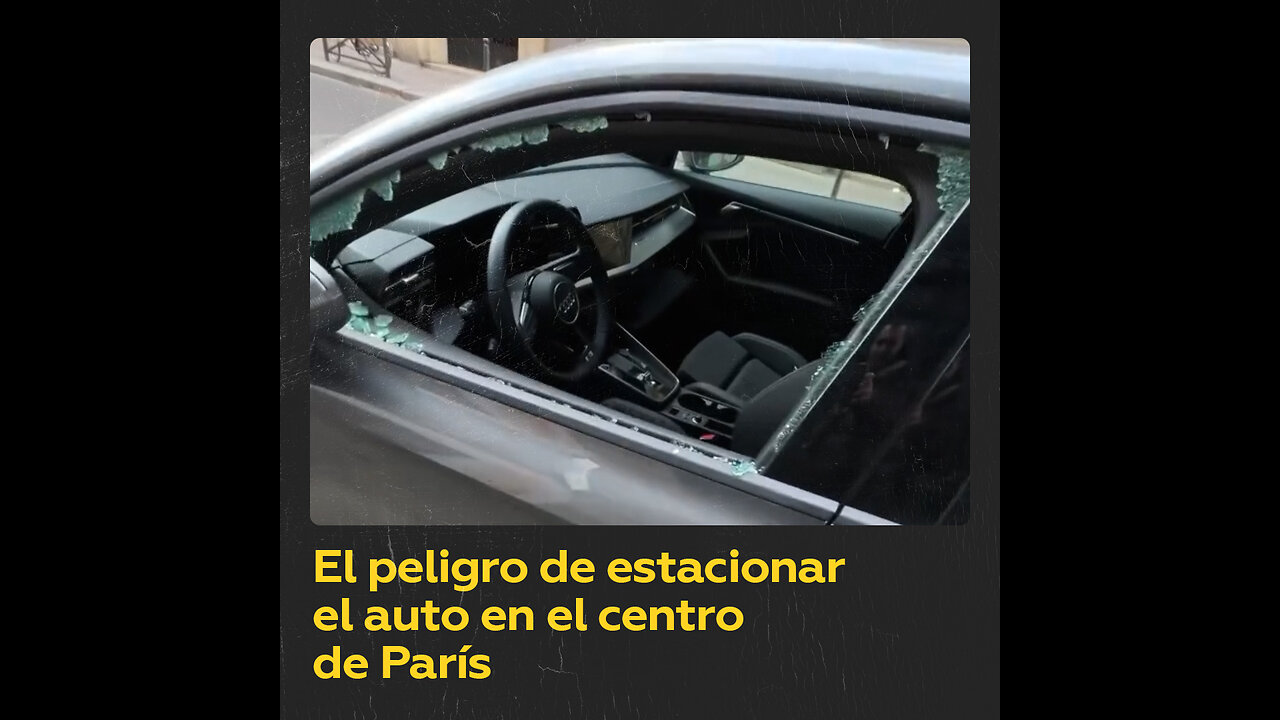 El peligro de estacionar el auto en el centro de París