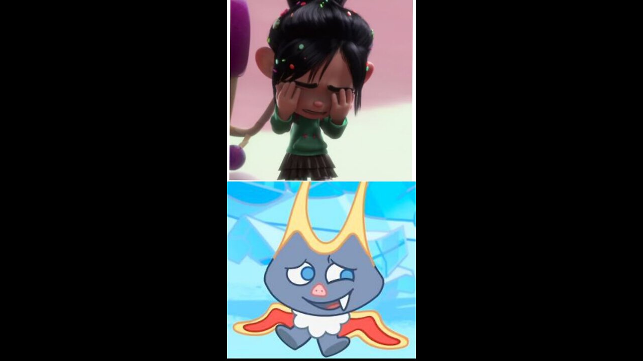 Wott (prodigy math game) laughs at vanellope crying