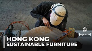 Hong Kong designers upcycle typhoon-felled trees into sustainable furniture
