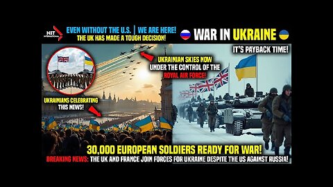 Ukraine is Now Safe! The UK & France Join Forces for War! Royal Air Force Take Off to Defend Ukraine