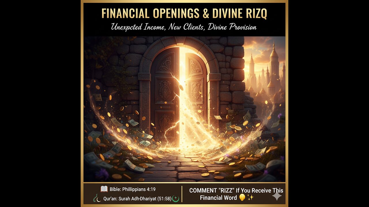 “FINANCIAL OPENINGS & DIVINE RIZQ”