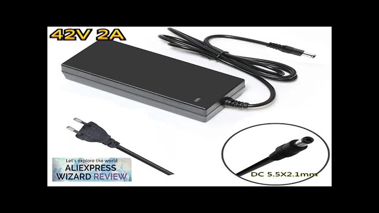 42V 2A Smart Lithium Battery Charger 5.5X2.1mm DC For 36V 10S 10AH Review