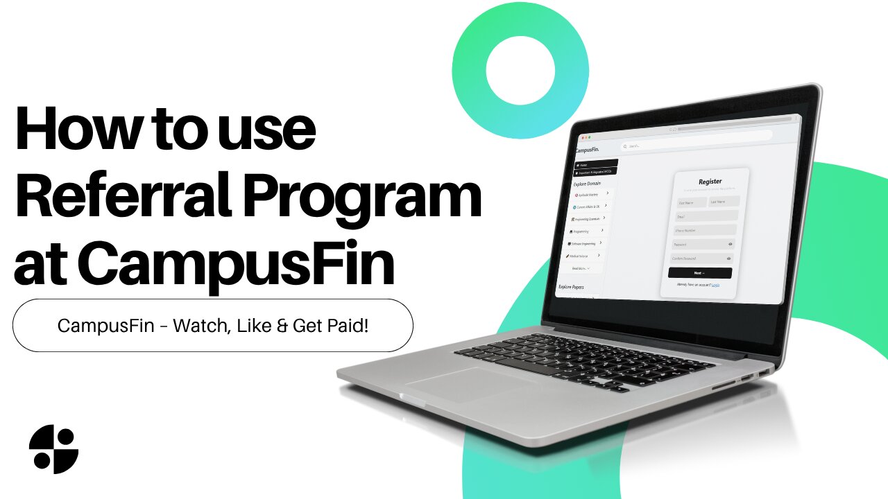 How to Use CampusFin Referral Program | Earn Money Online by Sharing Links 2025