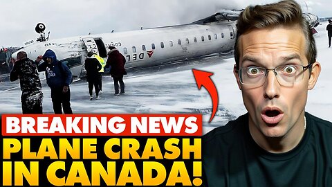 🚨BREAKING: Delta Plane CRASH, Wings Ripped-Off | Massive Explosion Flips Plane UPSIDE DOWN