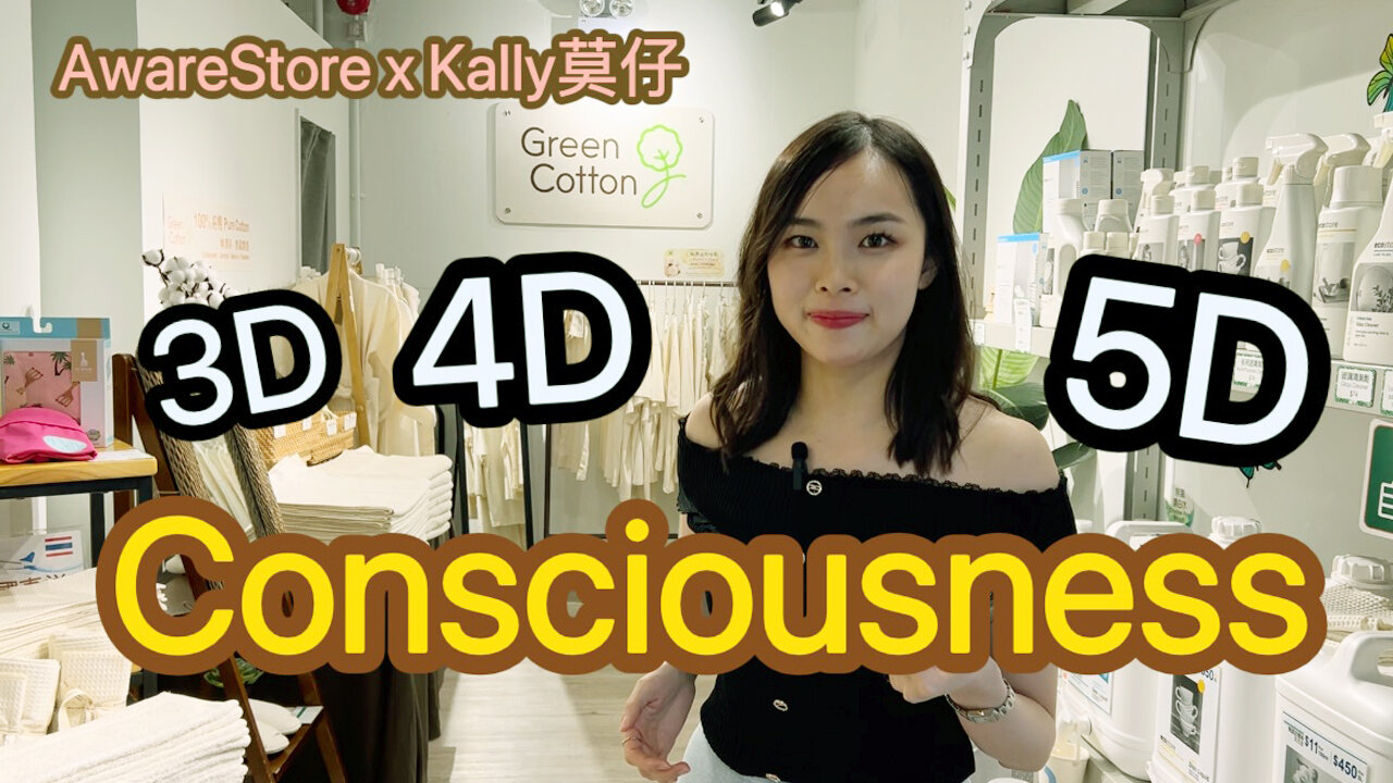 English Subtitled What Is 3D 4D 5D Consciousness In 3 Minutes By AwareStore x Kally Mok