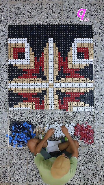 This Isn’t Paint… It’s Bottle Caps 😳✨