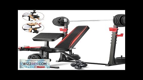 Aceshin Olympic Weight Bench 900 LBS Adjustable Weight Bench and Squat Rack Review