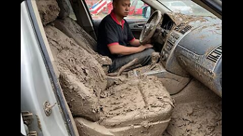 Man Buys FLOODED LUXURY Car and RESTORES It Back to New _ Start to Finish