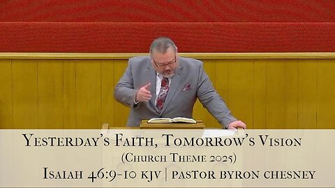 Yesterday's Faith, Tomorrow's Vision (Church Theme 2025)