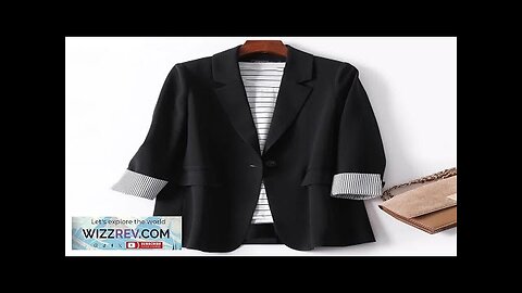 ZANZEA Plus Size Women's Stripe Panel Long Sleeve Button Front Lapel Blazer Review