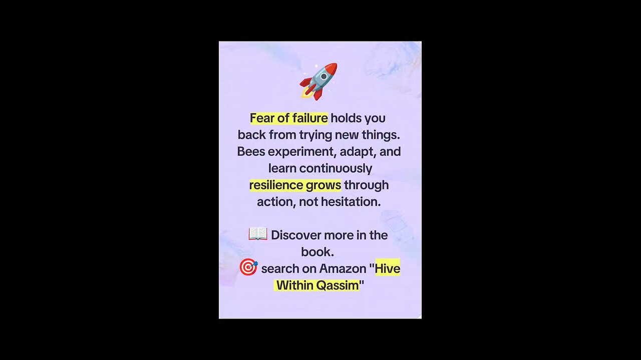 Fear of Failure? 🐝 How Bees Teach True Resilience | Hive Within Qassim
