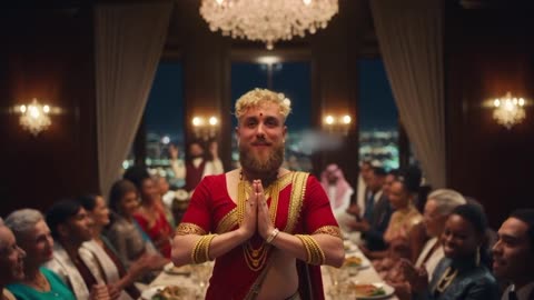 Jake Paul 'Happy Thanksgiving' message Bollywood Style
