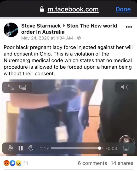 Black Pregnant Girl Vaccinated Against Her Will – Take it like an Adult or we will Hold You Down
