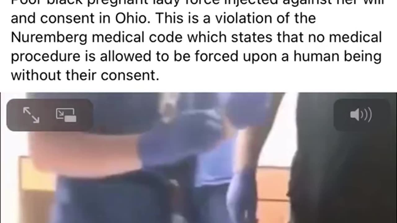 Black Pregnant Girl Vaccinated Against Her Will – Take it like an Adult or we will Hold You Down