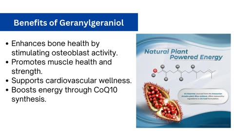 What are the benefits of geranylgeraniol?