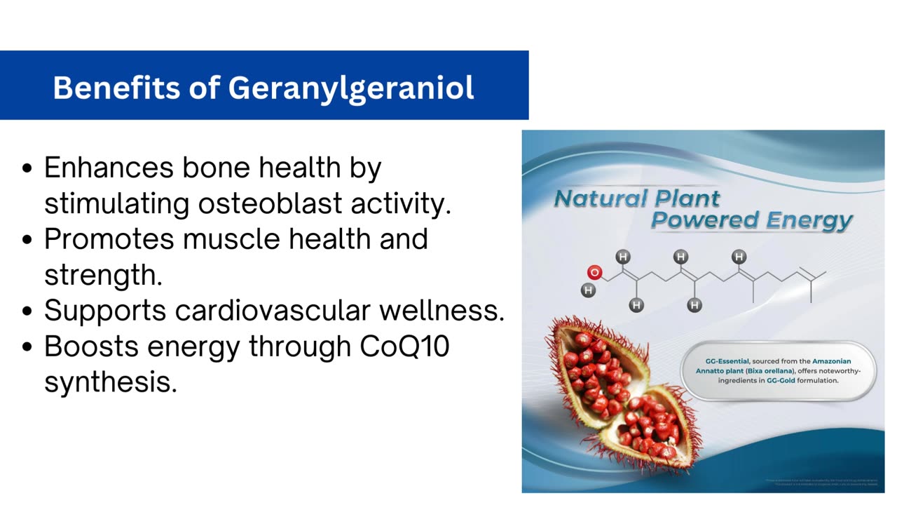 What are the benefits of geranylgeraniol?