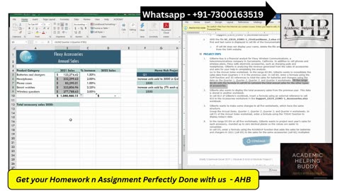 Excel Module 5 End of Module Project 1 Tutorial - Flexy Wireless Communication (Shelly Cashman)