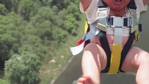 Baby Trumps first sky dive