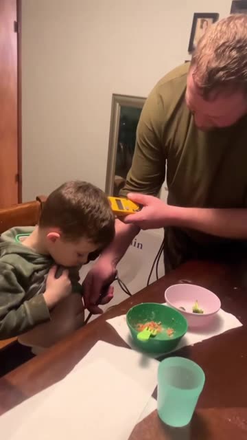 This dad found an easy way to make his son eat broccoli.