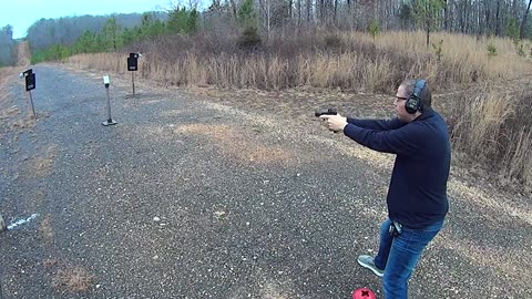 Glock 17 Onto a 3X5 Steel Target