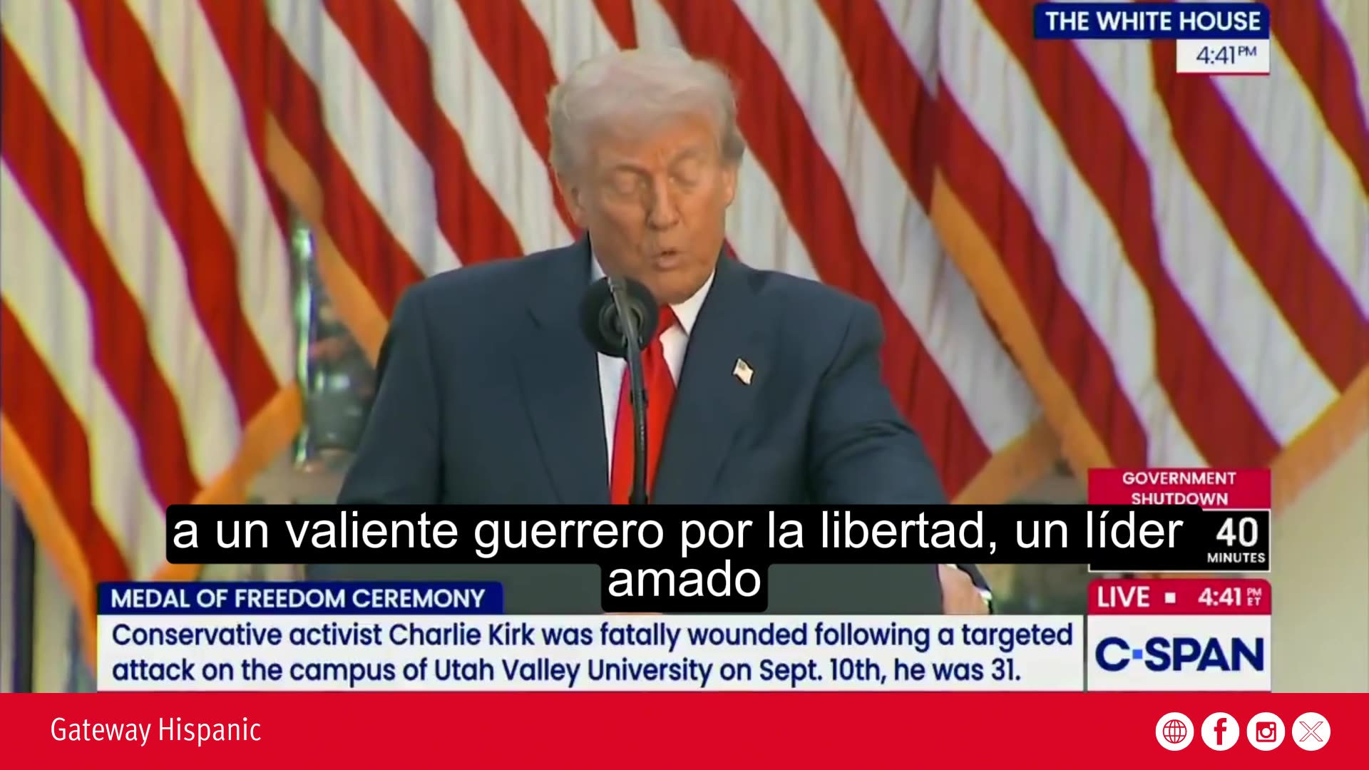 Today we’re here to honor & remember a fearless warrior for liberty