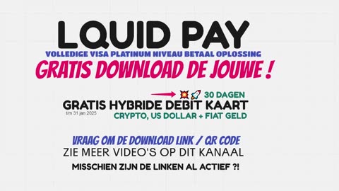 LQUID PAY - GET YOURS FOR FREE - VISA HYBRID CRYPTO & FIAT MONEY DEBIT CARD - TOP TEAM ROB BUSER