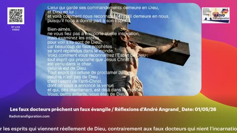 Les faux docteurs prêchent un faux évangile / Réflexions d'André Angrand_ Date: 01/05/26