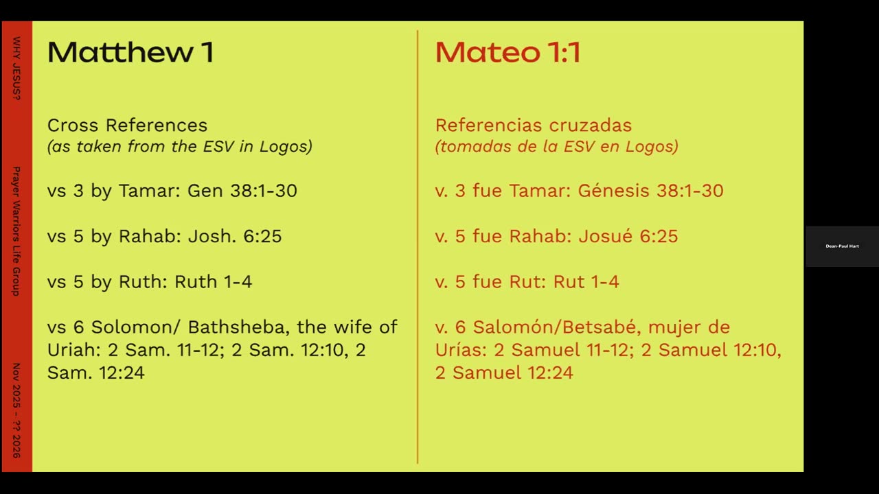 Why Jesus (11/30/2025)