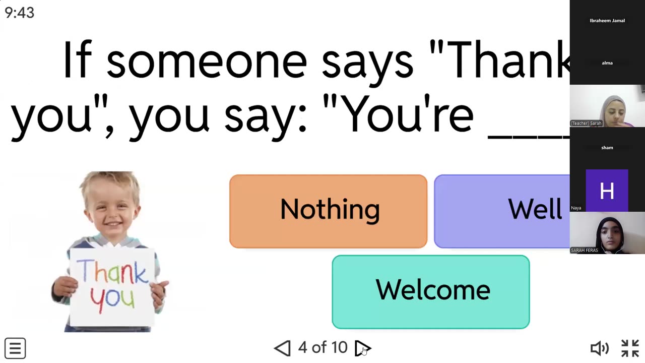 greetings and farewell