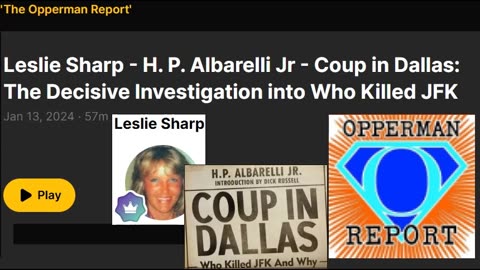 Leslie Sharp, Coup in Dallas co-author, on Opperman Report