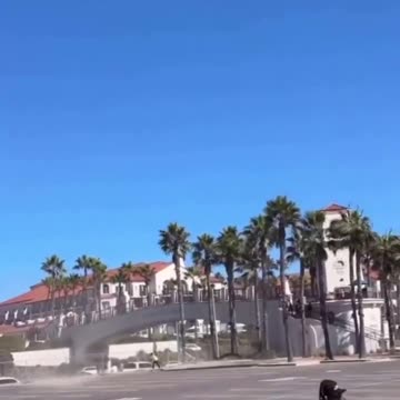 A dramatic helicopter crash occurred in Huntington Beach.