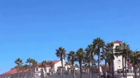 A dramatic helicopter crash occurred in Huntington Beach.
